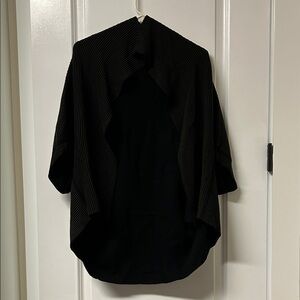 Chic Black and Brown Open Cardigan